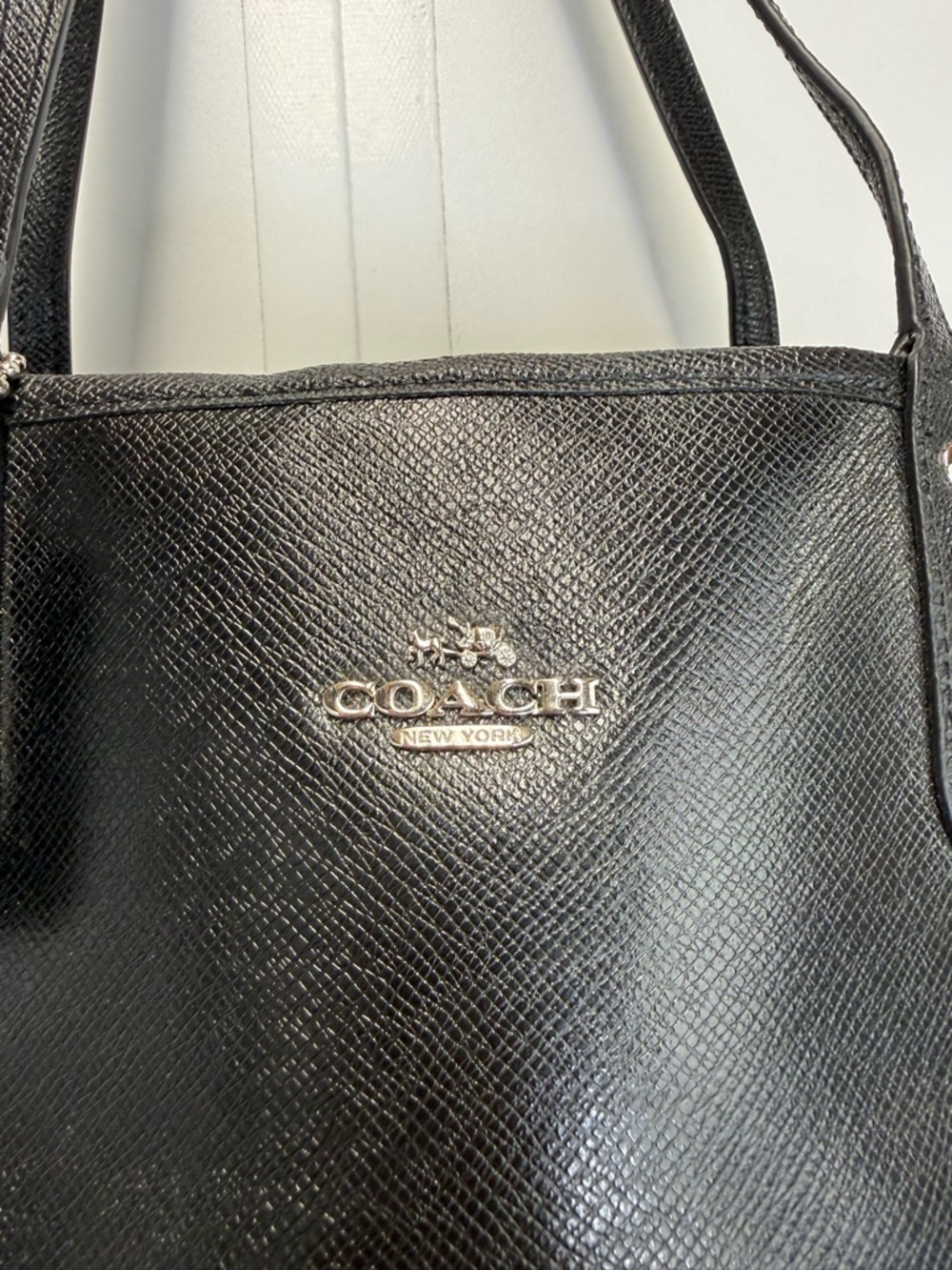 Coach Reversible City Tote Tea Rose Floral/Black Coated Canvas Bag - Picture 5 of 16